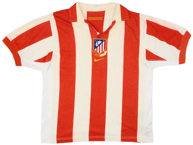 2002-04 Atletico Madrid Centenary Home Shirt - 3/10 - (M)