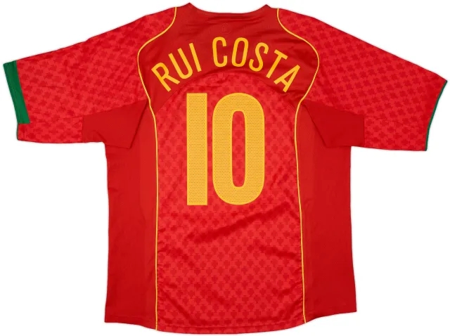 2004-06 Portugal Home Shirt Rui Costa #10 - 9/10 - (L)