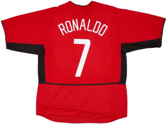 2002-04 Manchester United Home Shirt Ronaldo #7 - 8/10 - (XL)