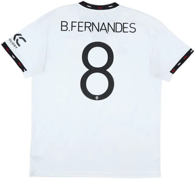 2022-23 Manchester United Away Shirt B.Fernandes #8 - 9/10 - (XL)