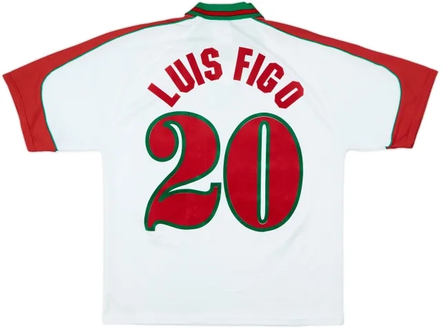 1996-97 Portugal Away Shirt Figo #20 - 7/10 - (L)