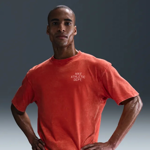 Nike Men's Max90 Fitness T-Shirt - Red - Cotton