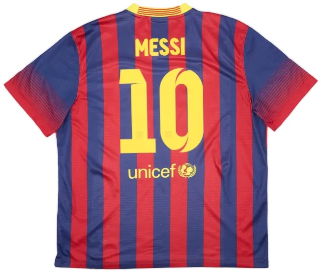2013-14 Barcelona Home Shirt Messi #10 - 6/10 - (XXL)