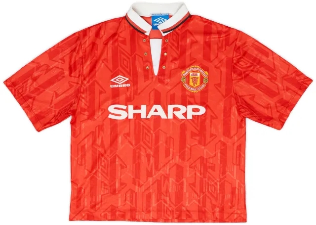 1992-94 Manchester United Home Shirt - 8/10 - (L)