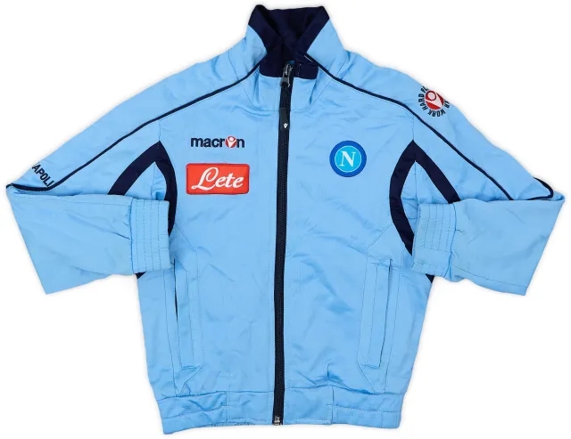 2010-11 Napoli Macron Track Jacket - 9/10 - (5-6 Years)