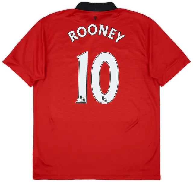 2013-14 Manchester United Home Shirt Rooney #10 - 8/10 - (L)