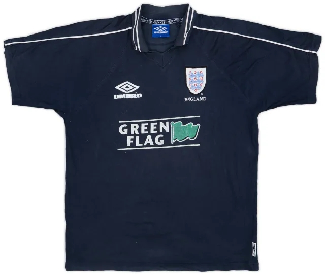 1996-98 England Umbro Polo Shirt - 6/10 - (L)