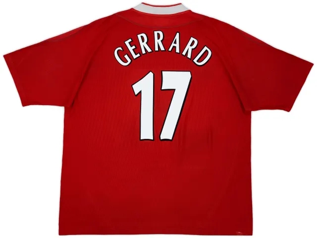 2002-04 Liverpool Home Shirt Gerrard #17 - 5/10 - (XXL)