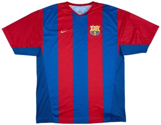 2002-03 Barcelona Basic Home Shirt - 8/10 - (XL)