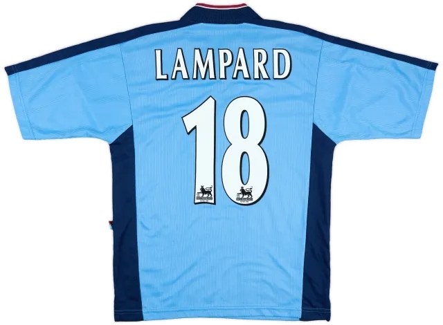 1997-98 West Ham Away Shirt Lampard #18 - 8/10 - (M)