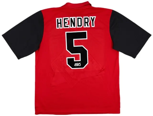 1995-96 Blackburn Away Shirt Hendry #5 - 8/10 - (XL)