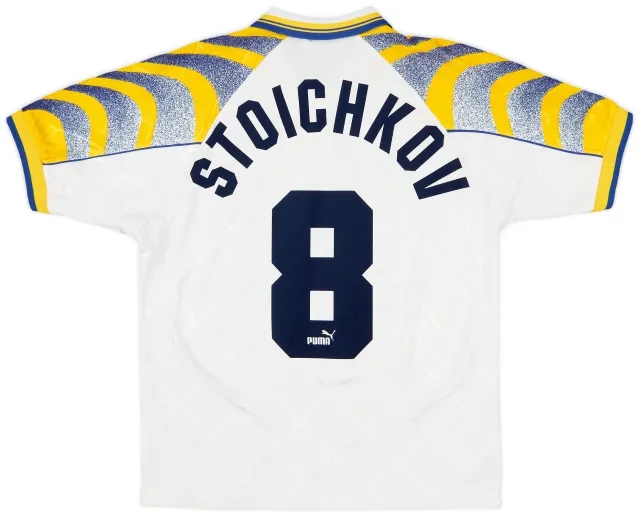 1995-97 Parma Home Shirt Stoichkov #8 - 8/10 - (M)