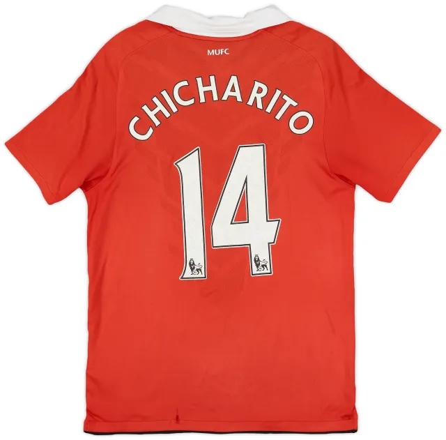 2010-11 Manchester United Home Shirt Chicharito #14 - 5/10 - (S)