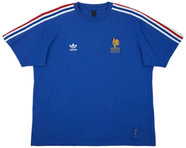 2006-07 France adidas Originals Cotton Tee - 8/10 - (XL)