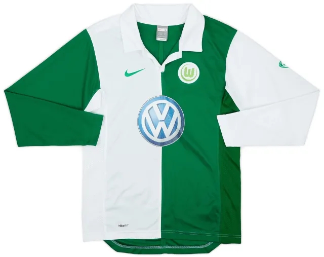 2007-08 Wolfsburg Home L/S Shirt - 8/10 - (S)