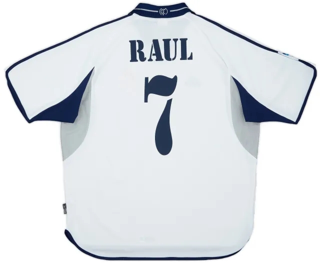 2000-01 Real Madrid Home Shirt Raul #7 - 5/10 - (XL)