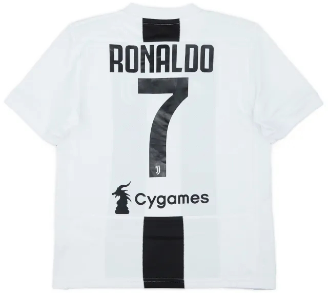 2018-19 Juventus Home Shirt Ronaldo #7 - 9/10 - (M.Boys)