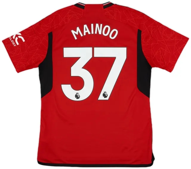 2023-24 Manchester United Home Shirt Mainoo #37 - 10/10 - (L)