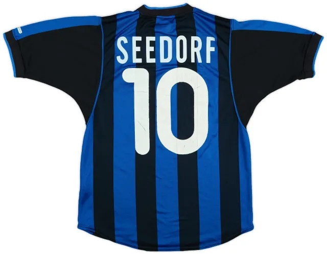 2000-01 Inter Milan Home Shirt Seedorf #10 - 6/10 - (XL.Boys)