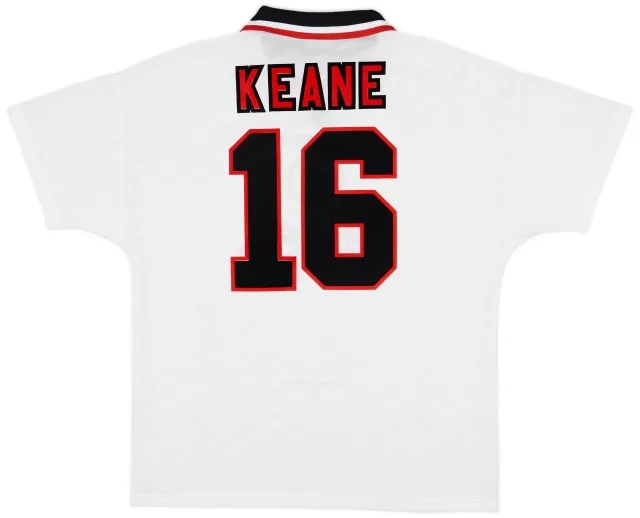 1996-97 Manchester United Away Shirt Keane #16 - 9/10 - (XL)
