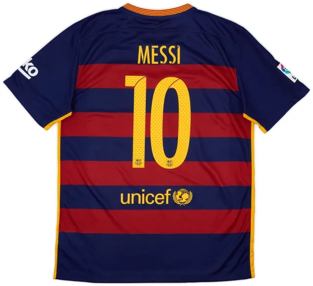 2015-16 Barcelona Home Shirt Messi #10 - 9/10 - (L)