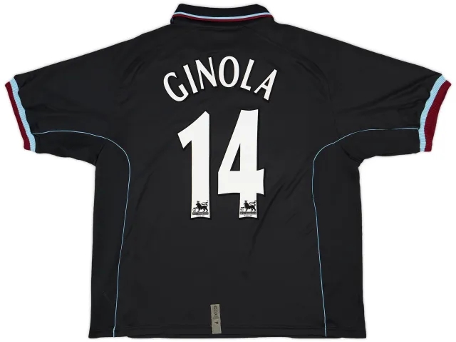 2000-01 Aston Villa Away Shirt Ginola #14 - 9/10 - (L)