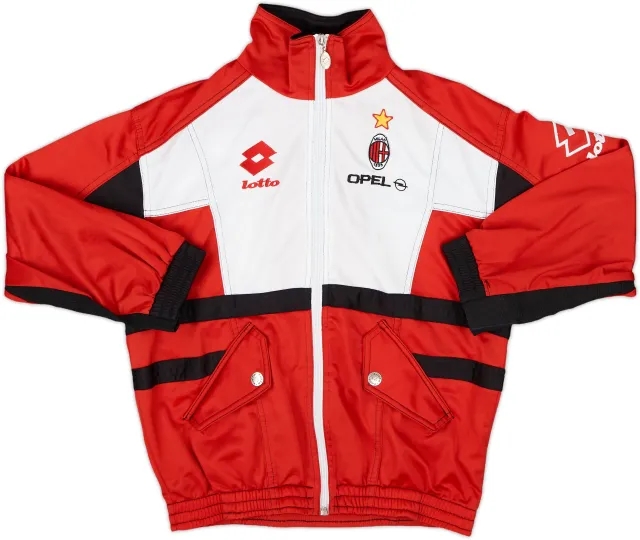 1994-95 AC Milan Lotto Track Jacket - 7/10 - (XL.Boys)