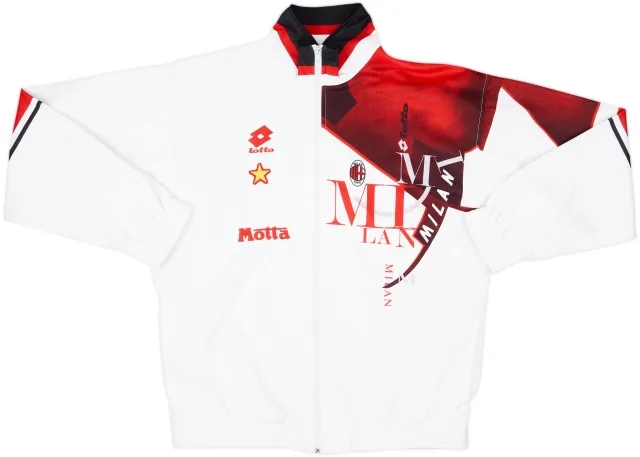 1993-94 AC Milan Lotto Track Jacket - 8/10 - (L)
