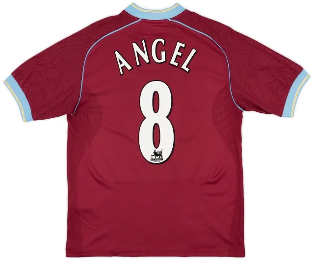 2001-02 Aston Villa Home Shirt Angel #8 - 9/10 - (S)