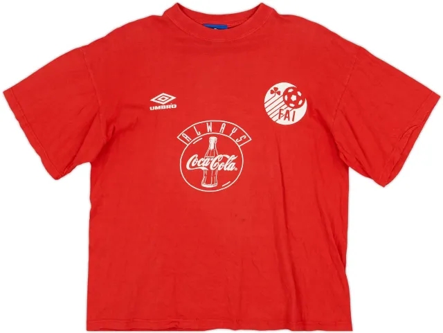 1995-96 Ireland Umbro Cotton Tee - 6/10 - (L)