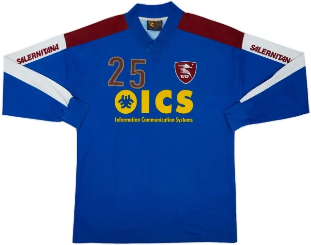 2001-02 Salernitana Player Issue Training L/S Shirt #25 - 8/10 - (XL)