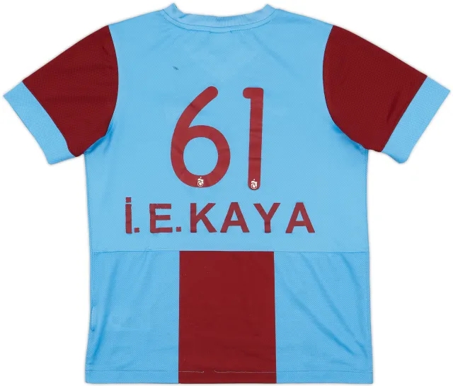 2013-14 Trabzonspor Home Shirt I. E. Kaya #61 - 6/10 - (XL.Boys)