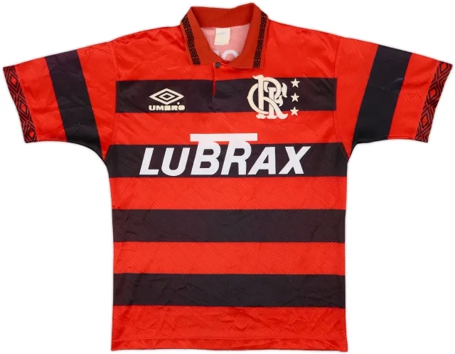 1994-95 Flamengo Centenary Home Shirt #7 - 6/10 - (L)