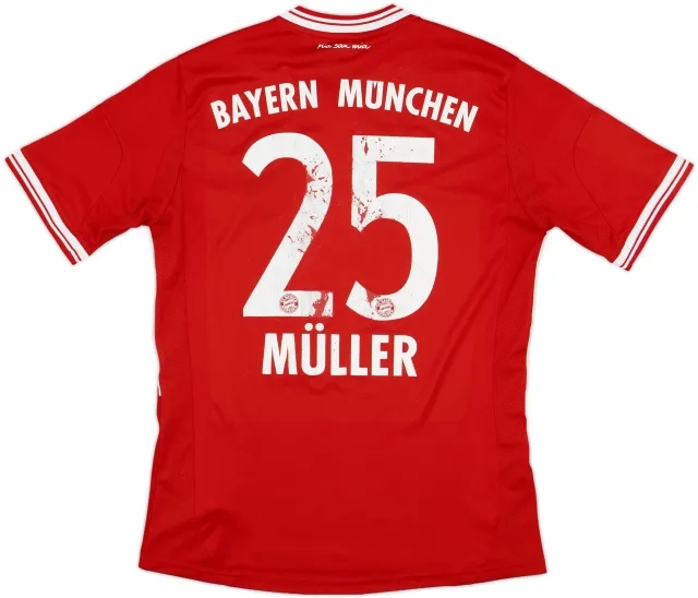 2013-14 Bayern Munich Home Shirt Muller #25 - 4/10 - (XL.Boys)