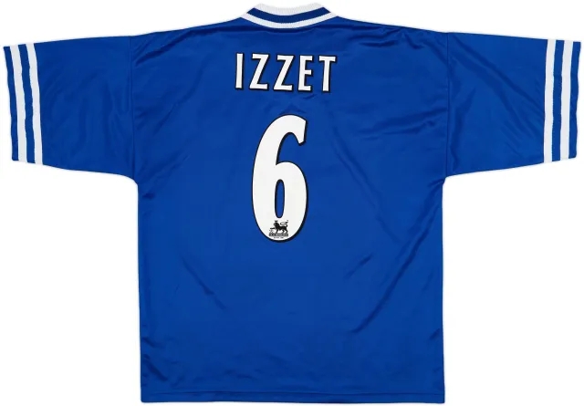 1996-98 Leicester Home Shirt Izzet #6 - 9/10 - (XL)