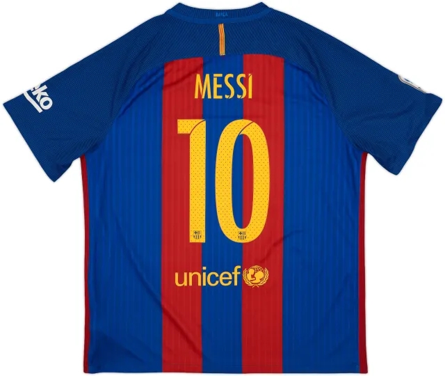 2016-17 Barcelona Home Shirt Messi #10 - 8/10 - (XL)