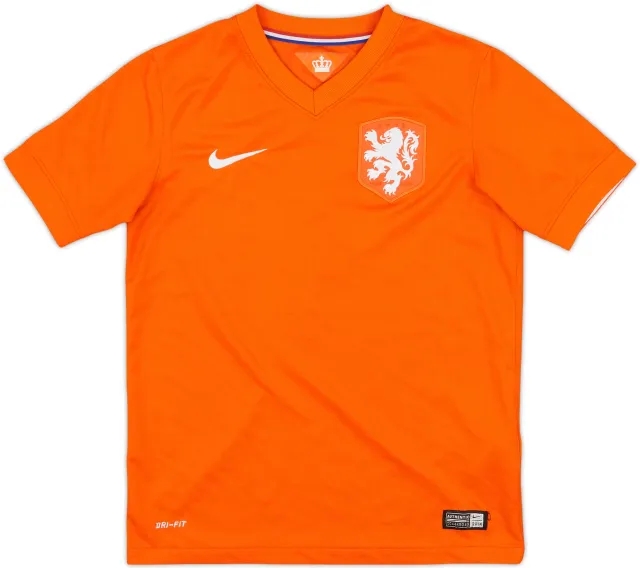 2014-15 Netherlands Home Shirt - 8/10 - (M.Boys)