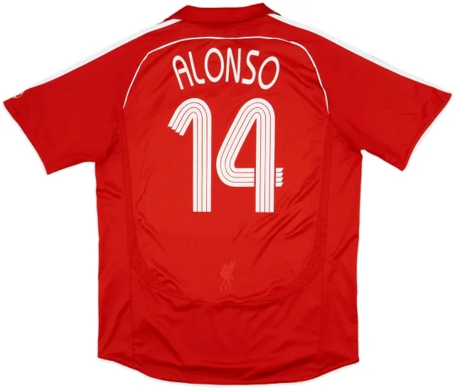 2006-08 Liverpool Home Shirt Alonso #14 - 7/10 - (XL)
