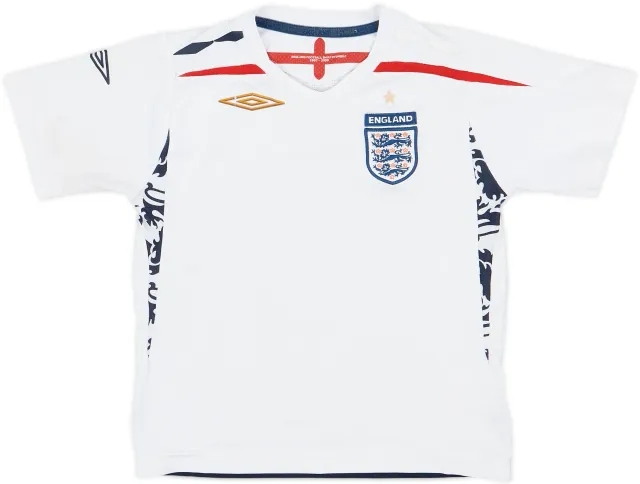 2007-09 England Home Shirt - 5/10 - (4-5 Years)