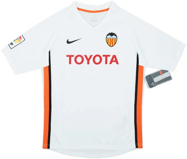 2006-07 Valencia Home Shirt (L.Boys)