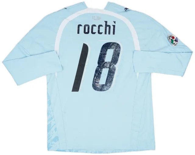 2006-07 Lazio Match Issue Home L/S Shirt Rocchi #18