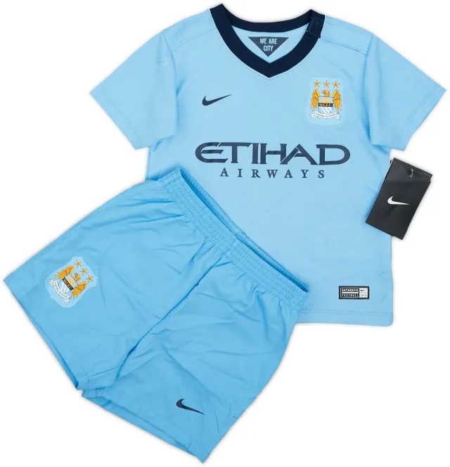 2014-15 Manchester City Home Shirt & Shorts (12-18 Months)