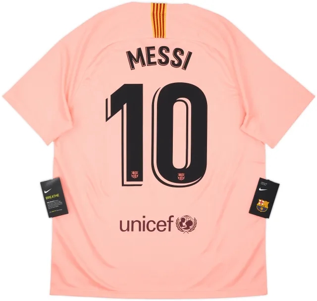 2018-19 Barcelona Third Shirt Messi #10 (L)
