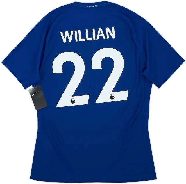 2017-18 Chelsea Player Issue Home Shirt Willian #22 (L)