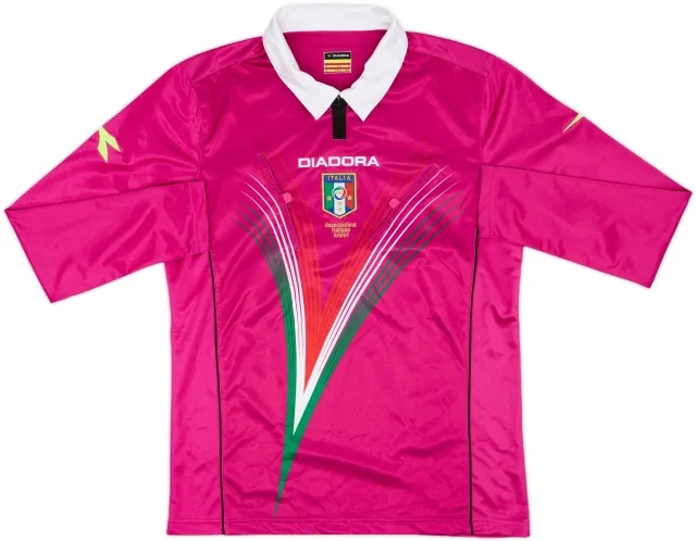 2012-13 Italy Diadora Referee L/S Shirt - 8/10 - (M)