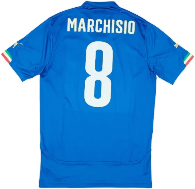 2014-15 Italy Home Shirt Marchisio #8 - 7/10 - (M)