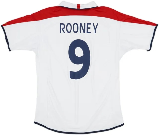 2003-05 England Home Shirt Rooney #9 - 4/10 - (XL)