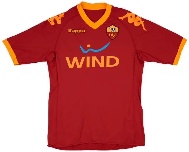 2009-10 Roma Match Issue Home Shirt #13