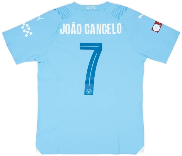 2023-24 Manchester City Match Issue Community Shield Home Shirt Joao Cancelo #7