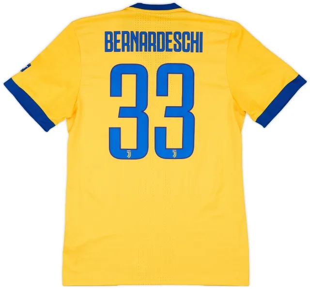 2017-18 Juventus Player Issue Champions League Away Shirt Bernardeschi #33 - 7/10 - (M|L)